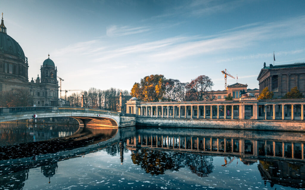 Spree river at museum island
