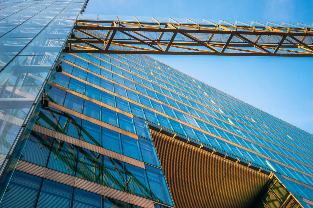 Architectural details of the Kranzler Eck building complex