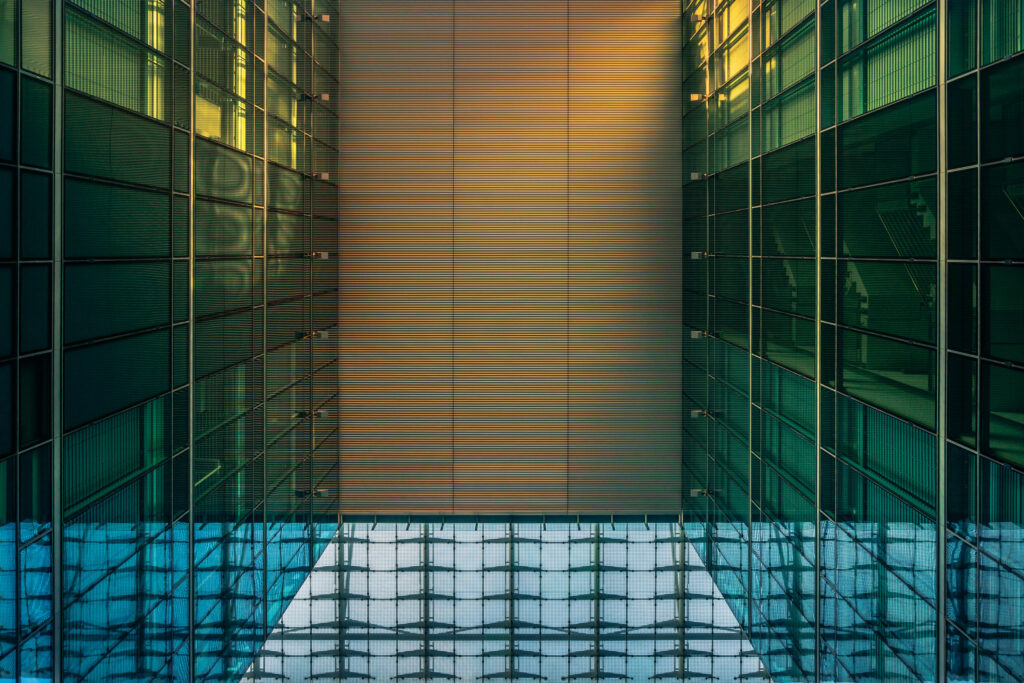 Architectural details of the Kranzler Eck building complex