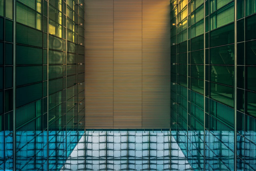 Architectural details of the Kranzler Eck building complex