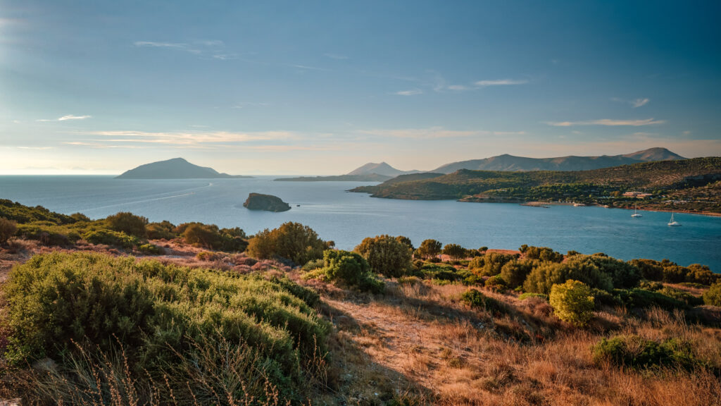 Sunset at Cape Sounio