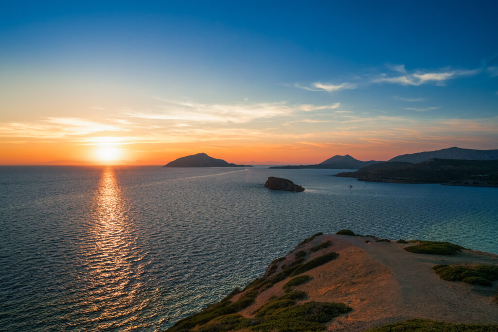 Sunset at Cape Sounio