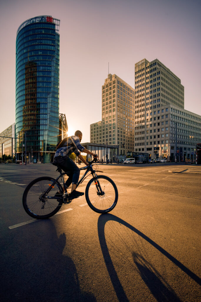 Sunset at Potsdamer Platz