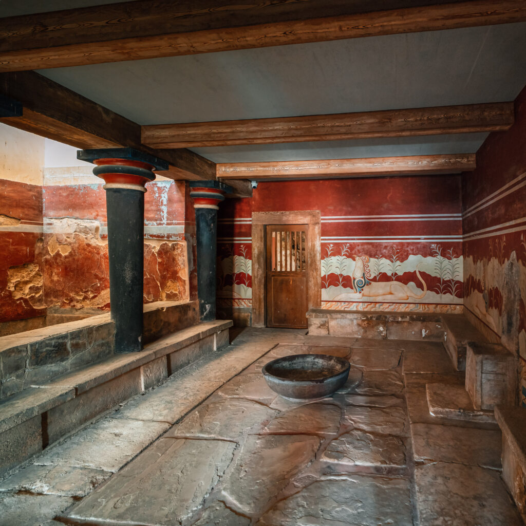 Inside the Minoan Palace of Knossos
