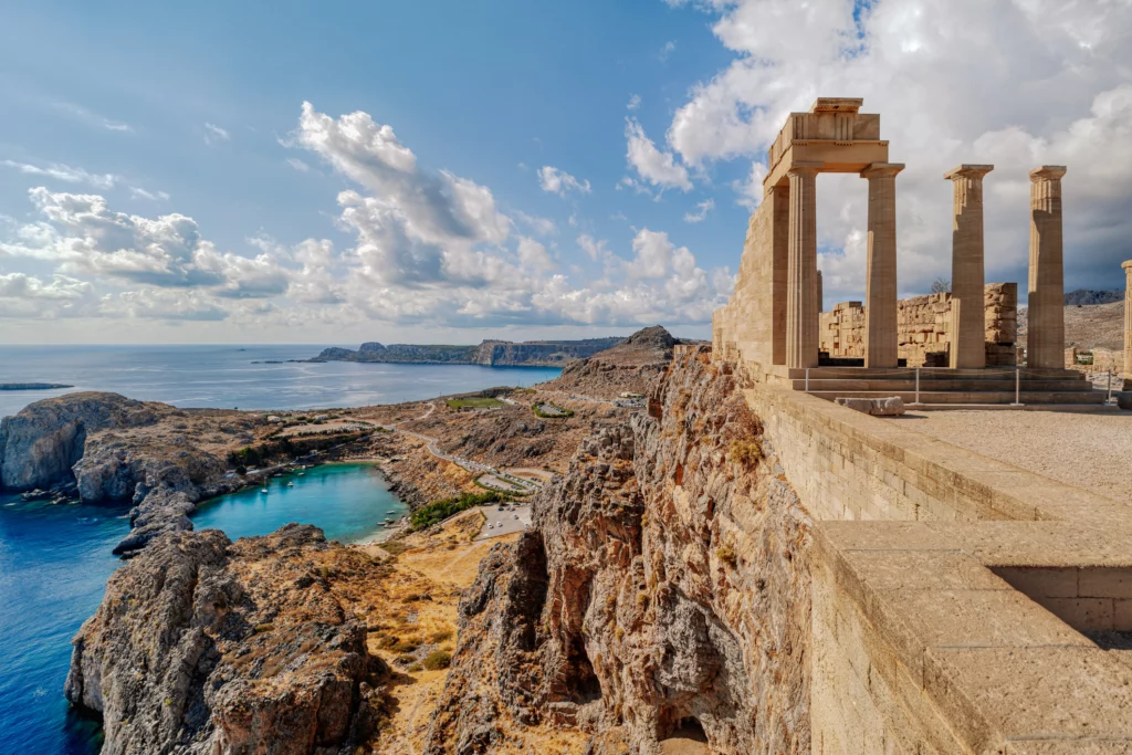 Athena temple on the Acropolis of Lindos