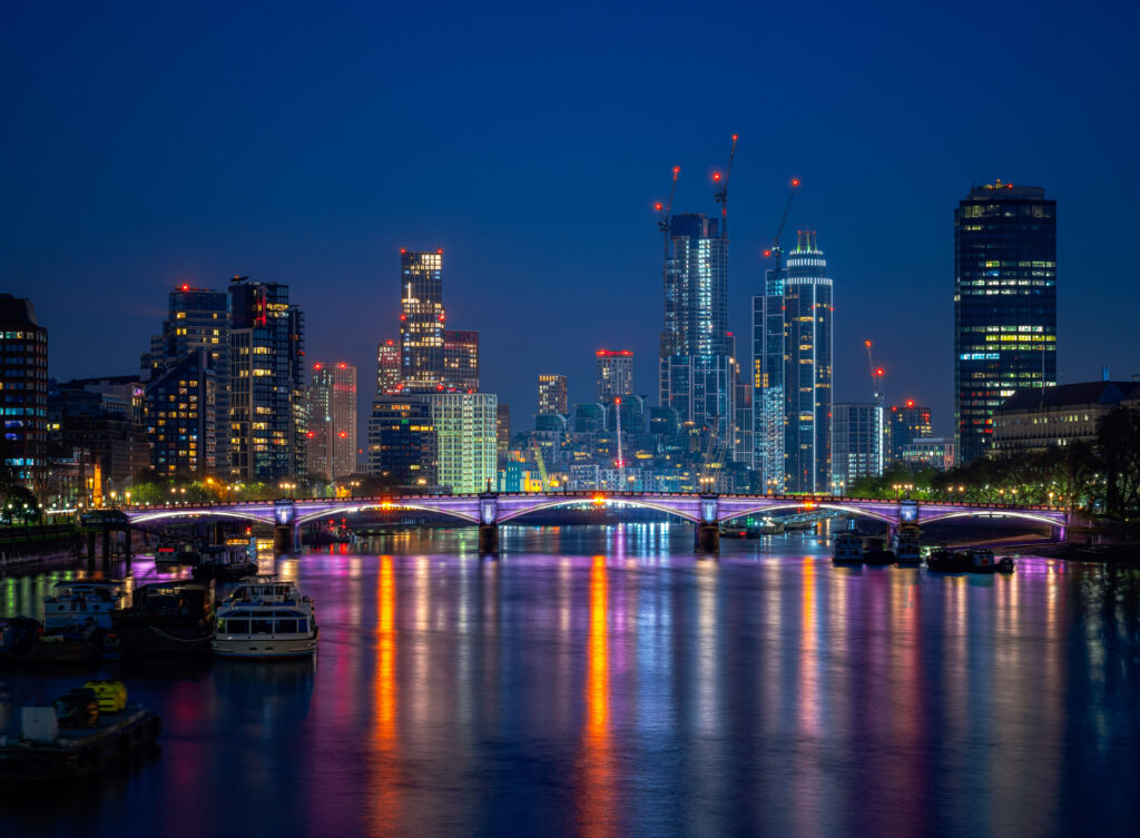 Nine Elms at night
