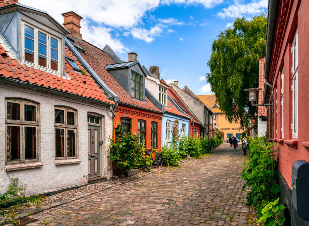 Small traditional houses at Møllestien