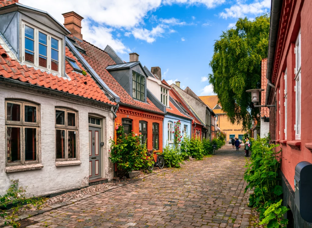 Small traditional houses at Møllestien